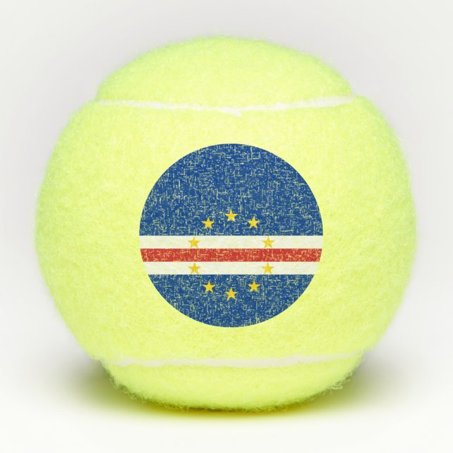 Pelotas De Tenis Bandera de Cabo Verde (Anverso)