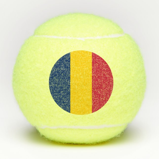 Pelotas De Tenis Bandera de Chad (Anverso)