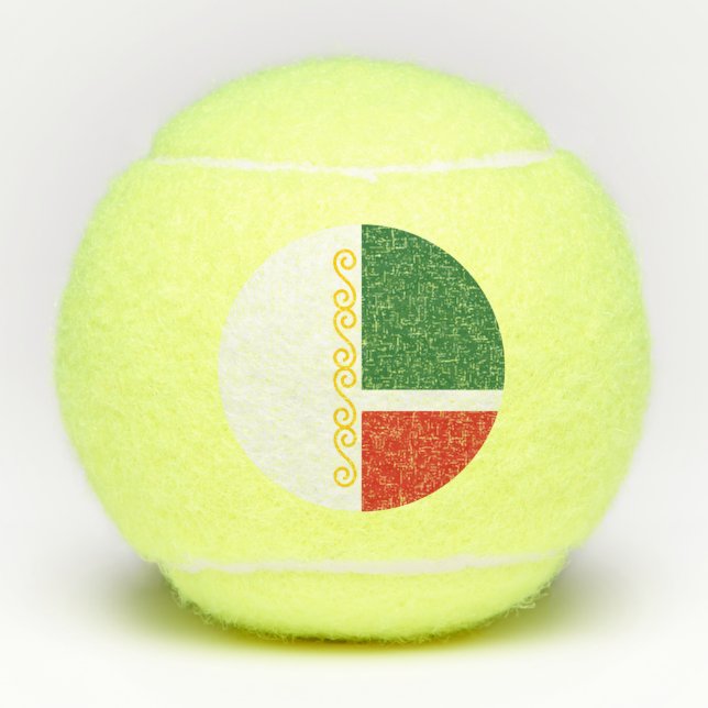 Pelotas De Tenis Bandera de Chechenia (Anverso)