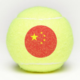 Pelotas De Tenis Bandera de China