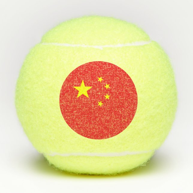 Pelotas De Tenis Bandera de China (Anverso)