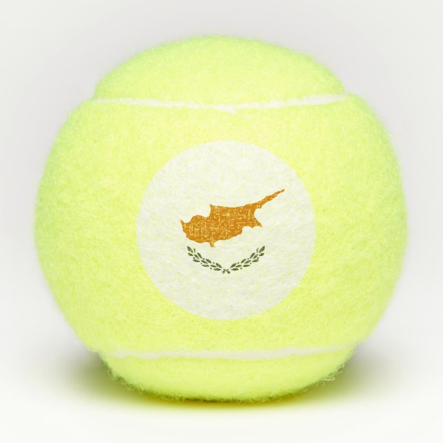 Pelotas De Tenis Bandera de Chipre (Anverso)