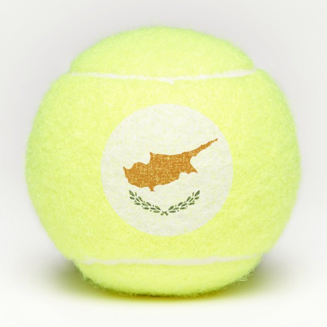 Pelotas De Tenis Bandera de Chipre (Anverso)