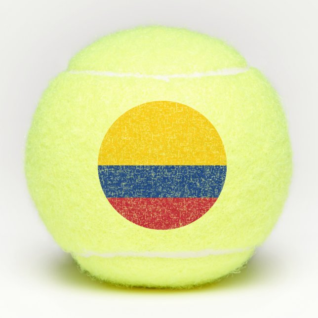 Pelotas De Tenis Bandera de Colombia (Anverso)