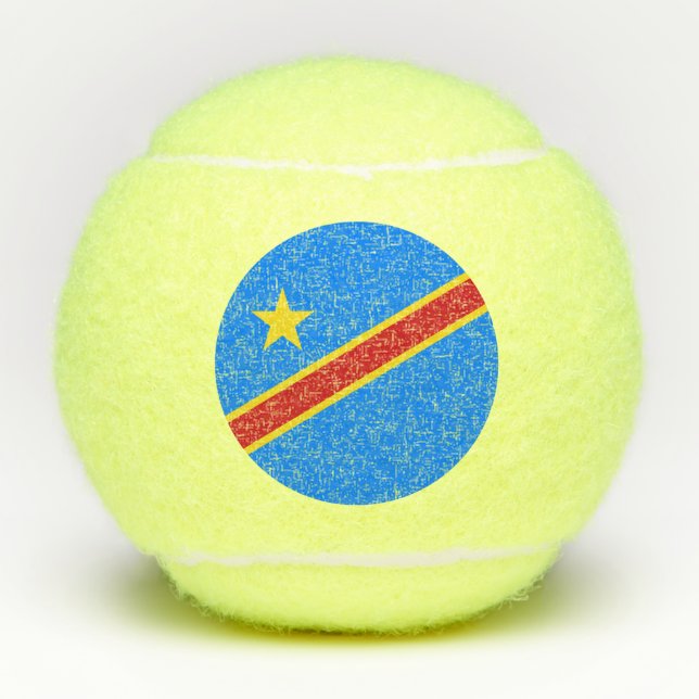 Pelotas De Tenis Bandera de Congo Kinshasa (Anverso)