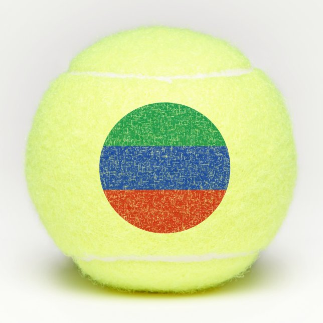 Pelotas De Tenis Bandera de Daguestán (Anverso)