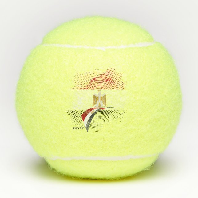 Pelotas De Tenis bandera de Egipto (Anverso)