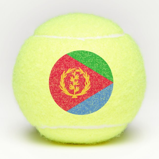 Pelotas De Tenis Bandera de Eritrea (Anverso)