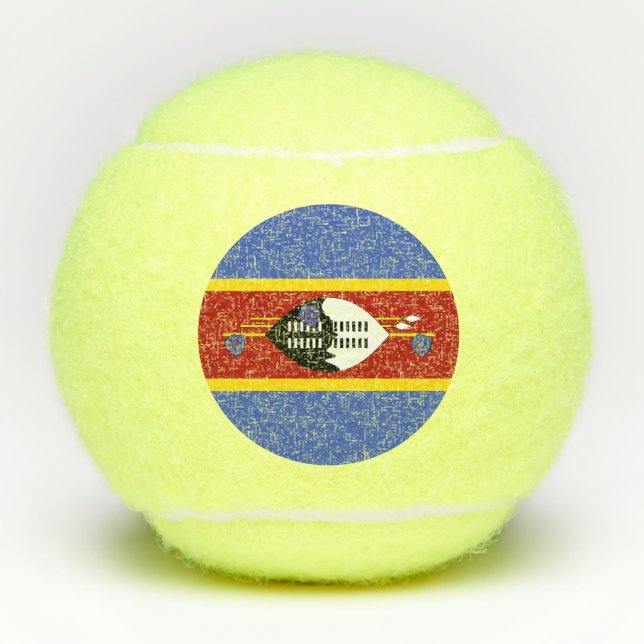 Pelotas De Tenis Bandera de Eswatini (Anverso)