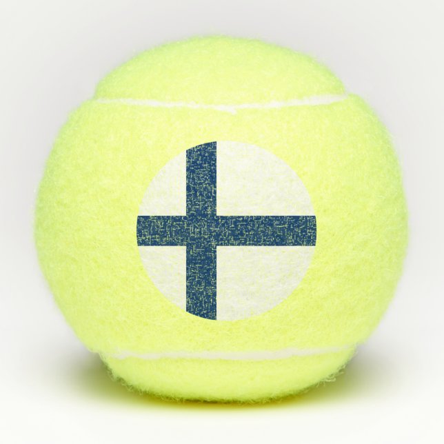 Pelotas De Tenis Bandera de Finlandia (Anverso)