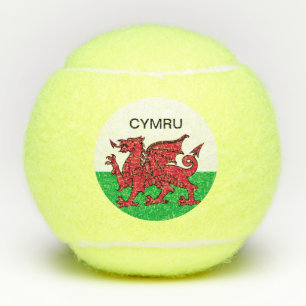 Pelotas De Tenis Bandera de Gales Dragón Rojo Gales Deportes Cymru