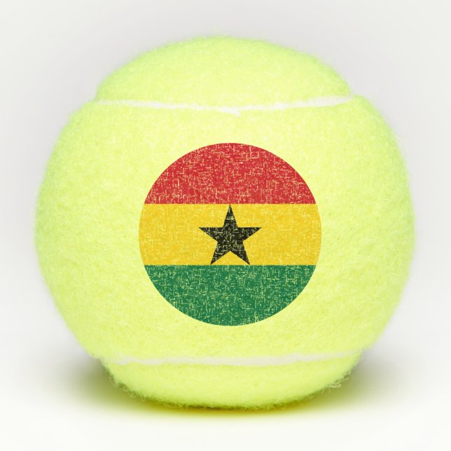 Pelotas De Tenis Bandera de Ghana (Anverso)