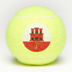Pelotas De Tenis Bandera de Gibraltar