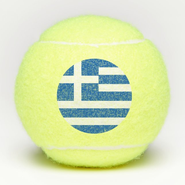 Pelotas De Tenis Bandera de Grecia (Anverso)