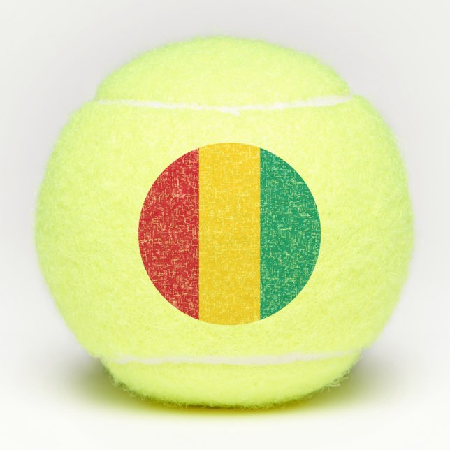 Pelotas De Tenis Bandera de Guinea (Anverso)