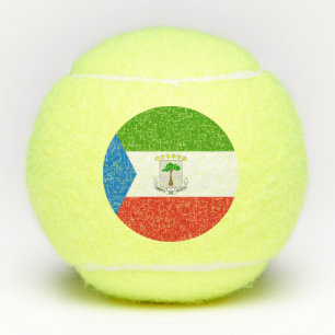 Pelotas De Tenis Bandera de Guinea Ecuatorial