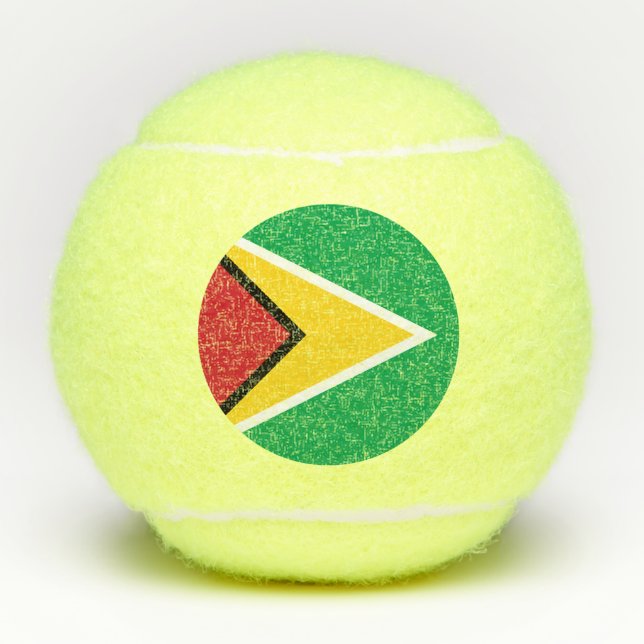 Pelotas De Tenis Bandera de Guyana (Anverso)