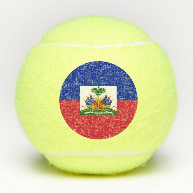 Pelotas De Tenis Bandera de Haití (Anverso)