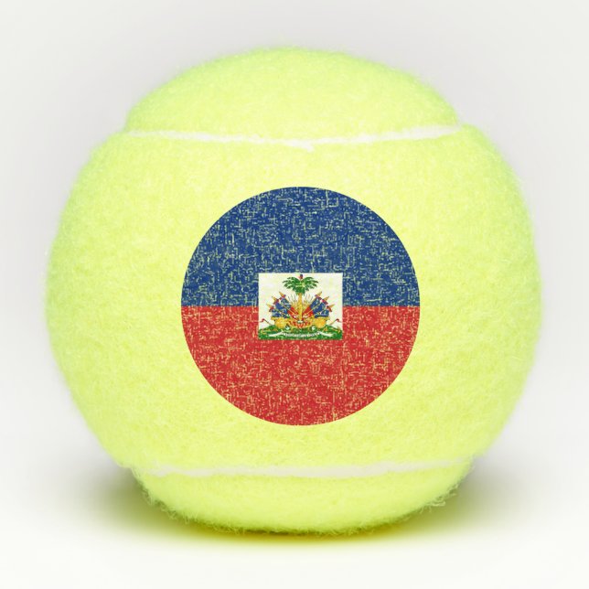 Pelotas De Tenis Bandera de Haití (Anverso)