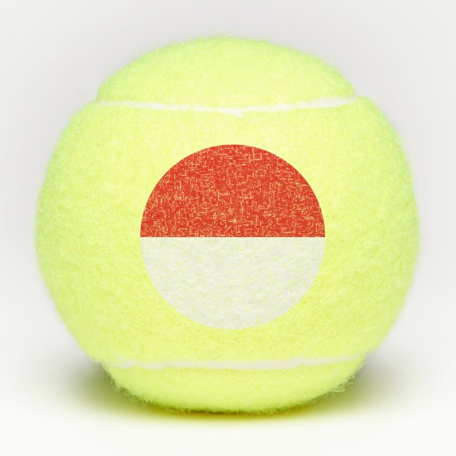 Pelotas De Tenis Bandera de Indonesia (Anverso)