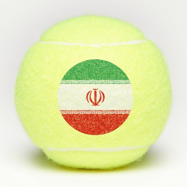 Pelotas De Tenis Bandera de Irán (Anverso)