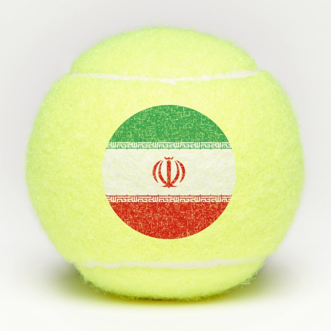 Pelotas De Tenis Bandera de Irán (Anverso)