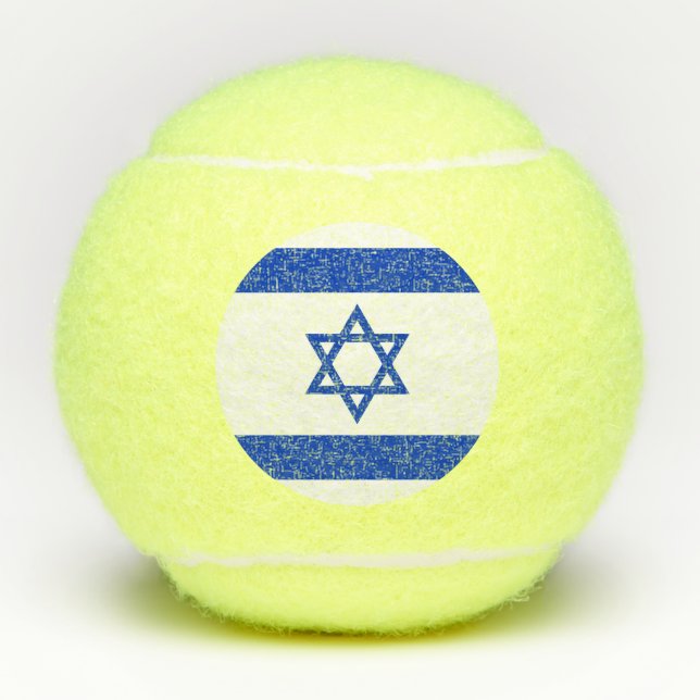 Pelotas De Tenis Bandera de Israel (Anverso)