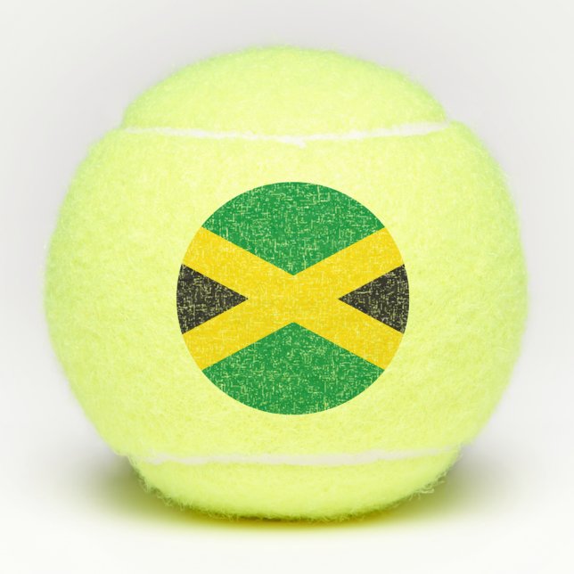 Pelotas De Tenis Bandera de Jamaica (Anverso)