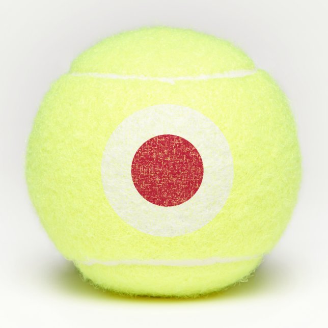 Pelotas De Tenis Bandera de Japón (Anverso)