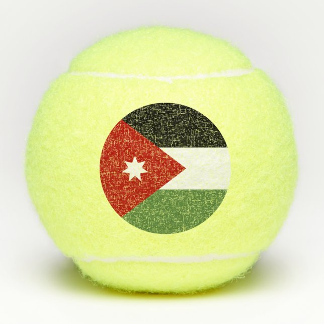 Pelotas De Tenis Bandera de Jordania (Anverso)