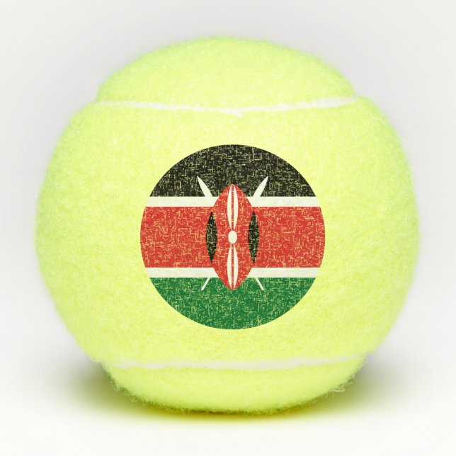 Pelotas De Tenis Bandera de Kenia (Anverso)