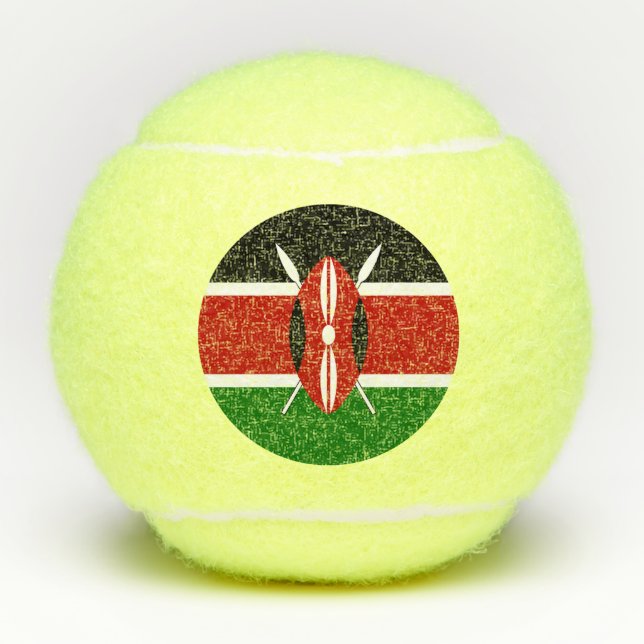 Pelotas De Tenis Bandera de Kenia (Anverso)