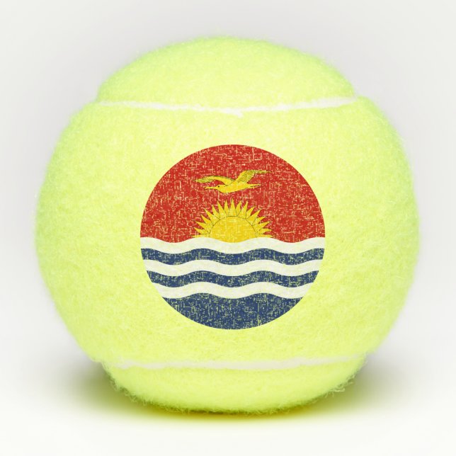 Pelotas De Tenis Bandera de Kiribati (Anverso)