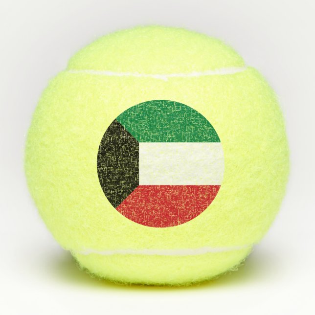 Pelotas De Tenis Bandera de Kuwait (Anverso)