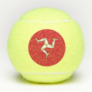 Pelotas De Tenis Bandera de la Isla de Man