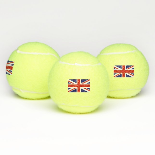 Pelotas De Tenis Bandera de la Unión Británica (Múltiples)