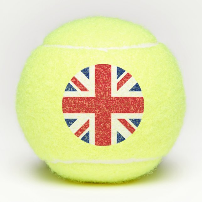 Pelotas De Tenis Bandera de la Unión del Reino Unido (Anverso)