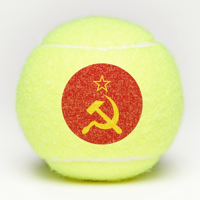 Pelotas De Tenis Bandera de la URSS - Bandera de la Unión Soviética (Anverso)
