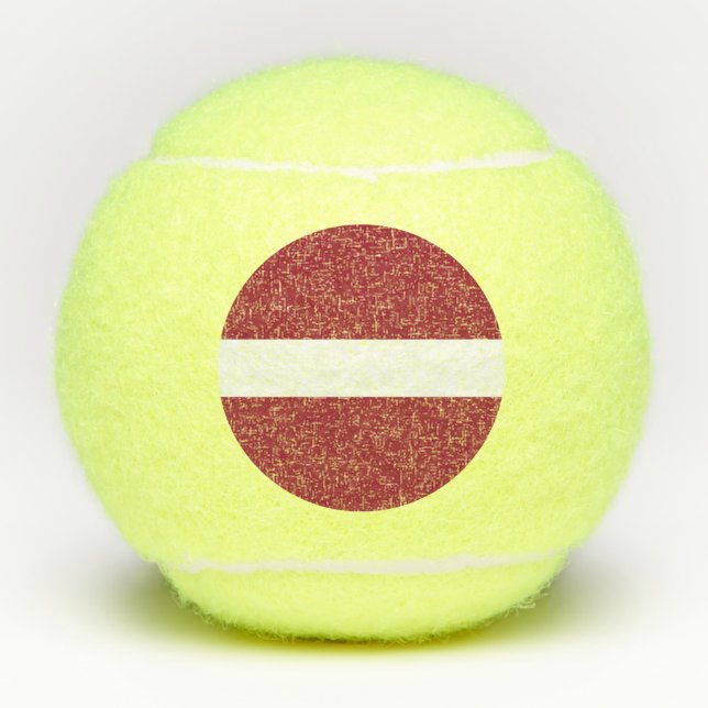 Pelotas De Tenis Bandera de Letonia (Anverso)