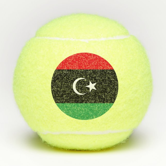 Pelotas De Tenis Bandera de Libia (Anverso)