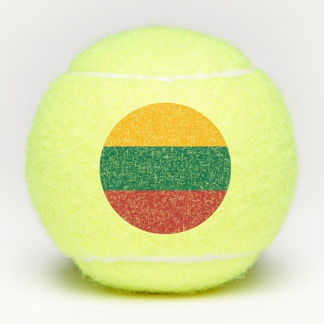 Pelotas De Tenis Bandera de Lituania (Anverso)