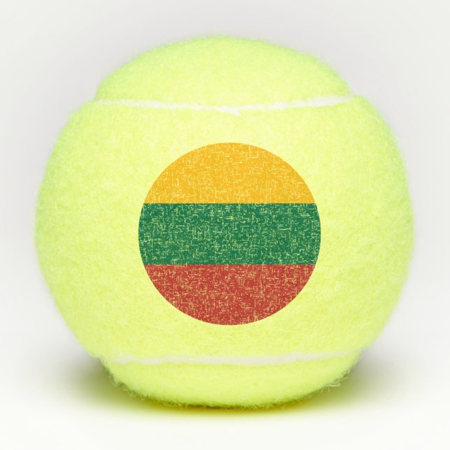 Pelotas De Tenis Bandera de Lituania (Anverso)