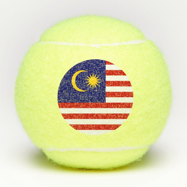 Pelotas De Tenis Bandera de Malasia (Anverso)