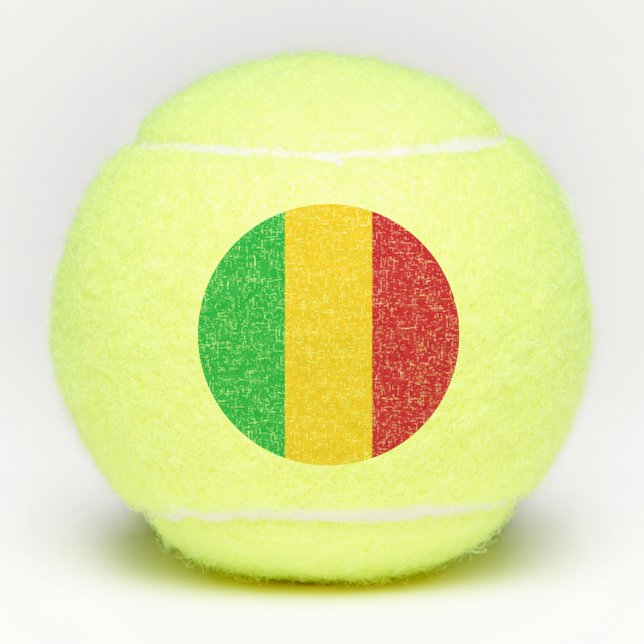 Pelotas De Tenis Bandera de Mali (Anverso)