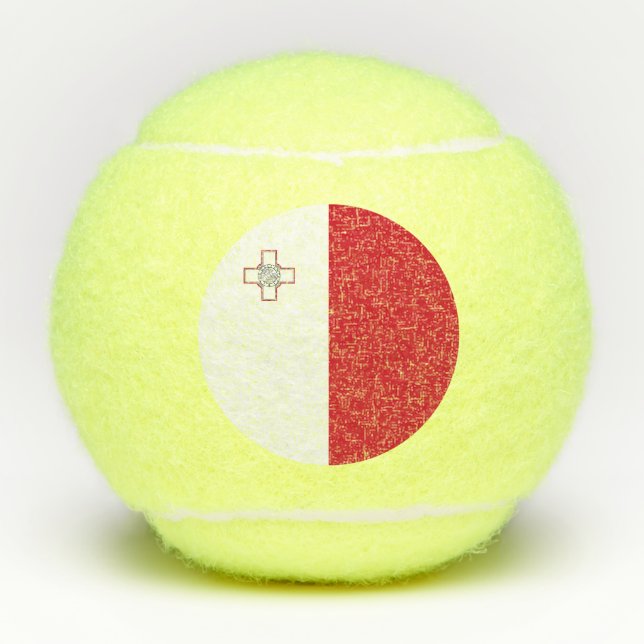 Pelotas De Tenis Bandera de Malta (Anverso)