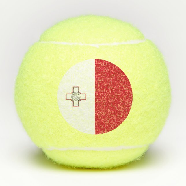 Pelotas De Tenis Bandera de Malta (Anverso)
