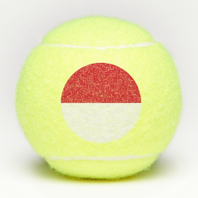 Pelotas De Tenis Bandera de Mónaco (Anverso)