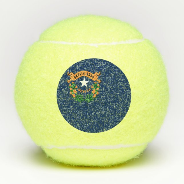 Pelotas De Tenis Bandera de Nevada (Anverso)