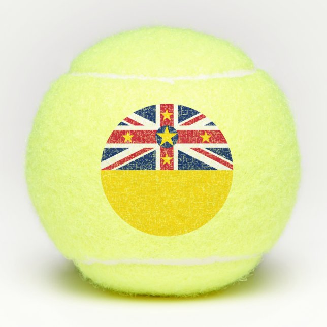 Pelotas De Tenis Bandera de Niue (Anverso)