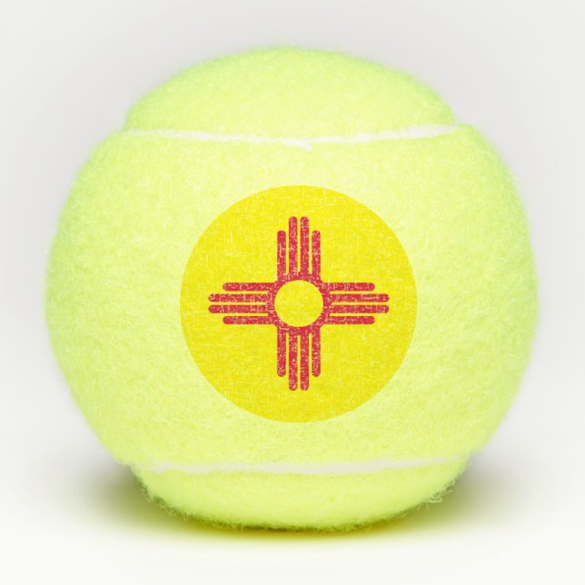 Pelotas De Tenis Bandera de Nuevo México (Anverso)